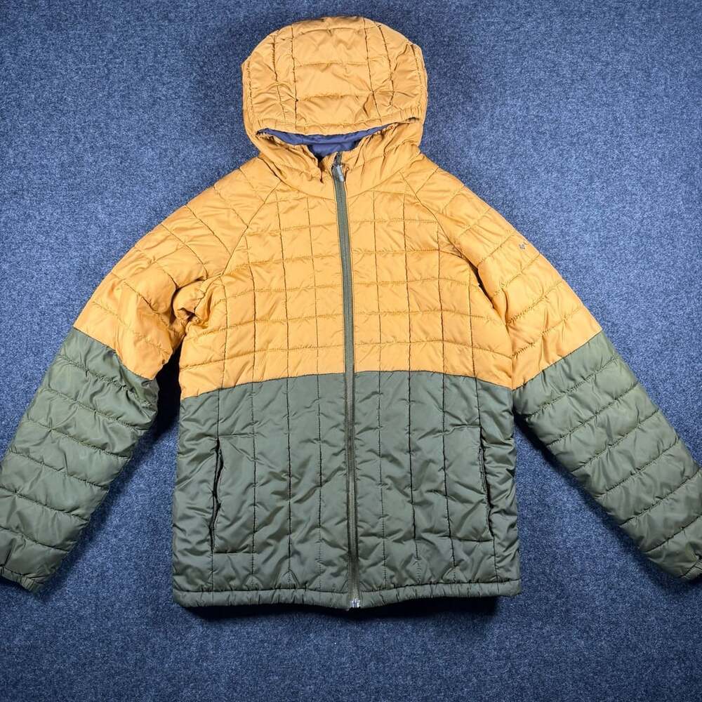 Columbia Boys' Humphrey Hills II Puffer Jacket Yellow Olive Green